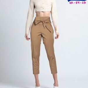 Brunello Cucinelli High-Waist Cropped Trousers – IT 42 / US 6 – 100% Cotton – Ma